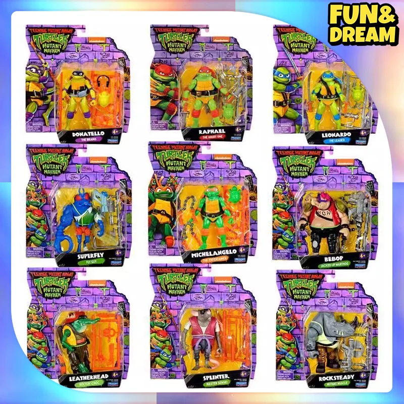 2023 оригинальные Фигурки Tmnt/Черепашки-ниндзя Аниме фигурки рэф экшн-фигурки Лео