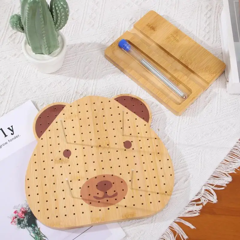 Деревянная доска для вязания крючком блокирующая ручной работы Деревянные