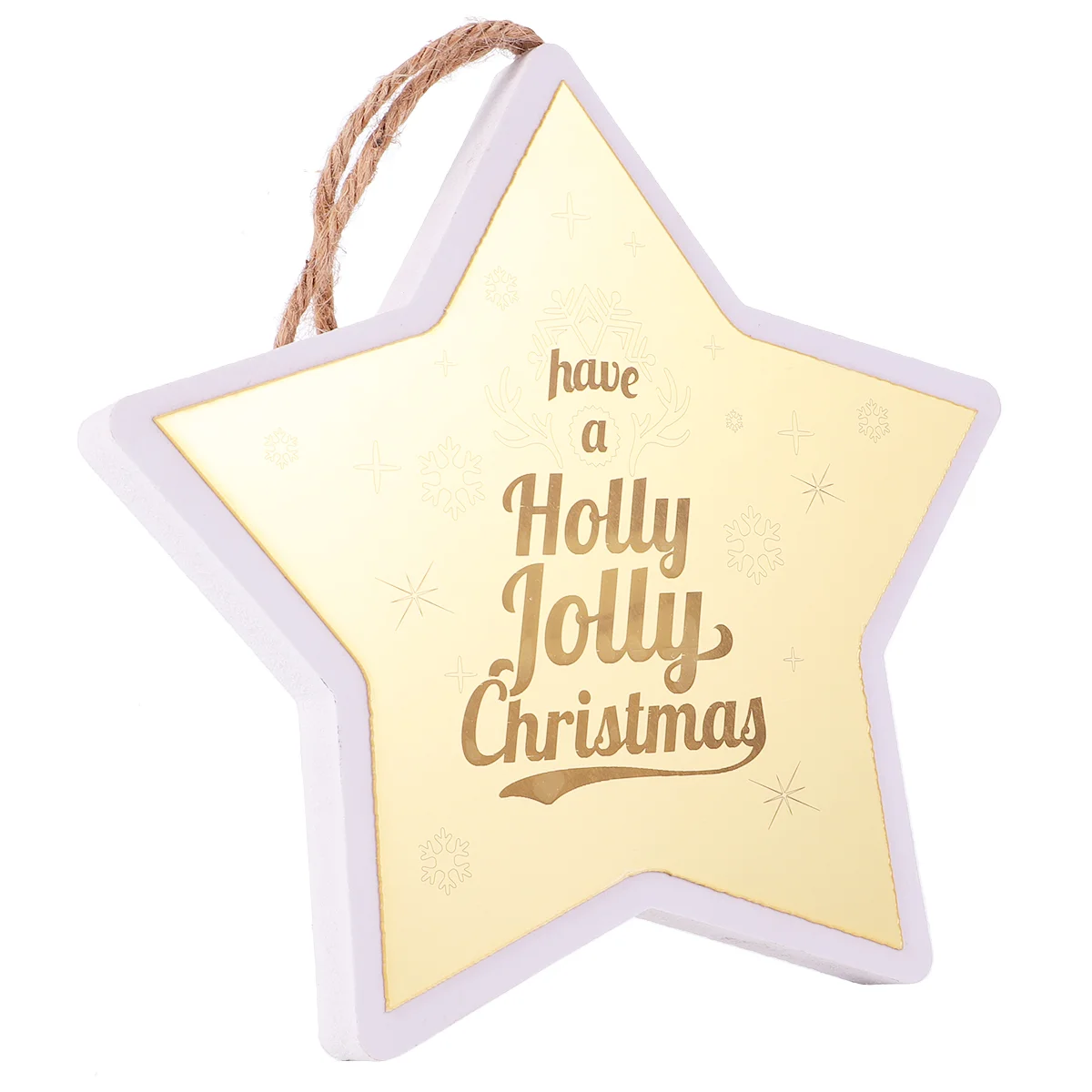 

Christmas Five-pointed Star Shape Romantic Button Battery Light Ornaments #q6