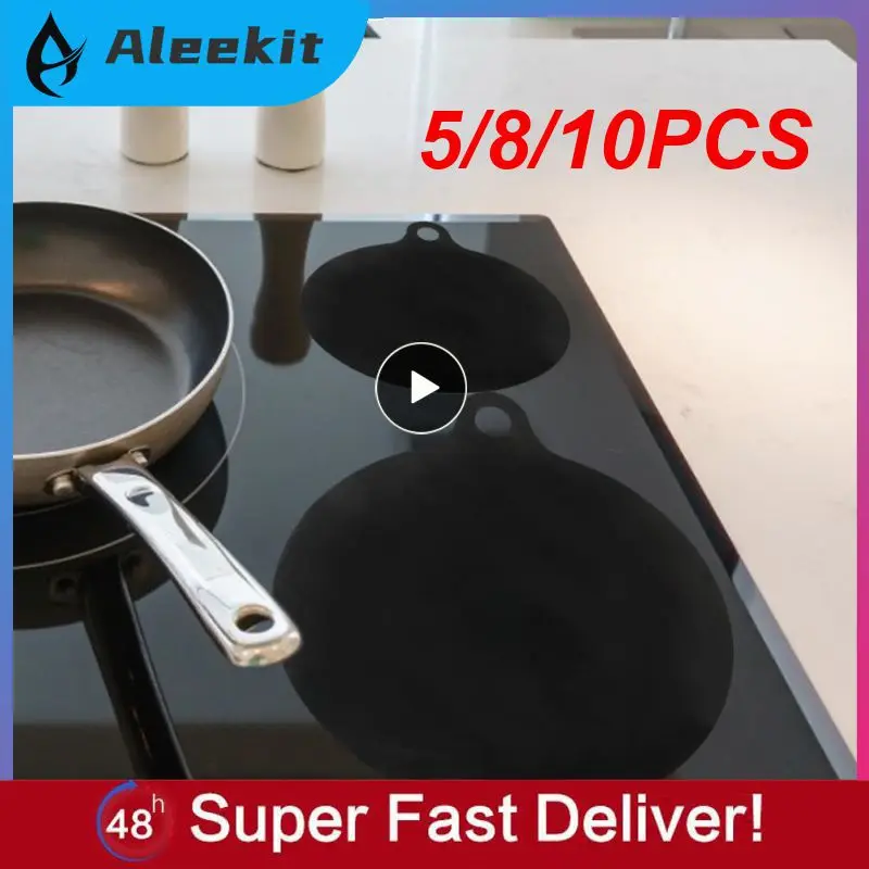 

5/8/10PCS Induction Cooktop Mat High Temperature Resistant Platinum-grade Heat Insulation Pad Multifunctional Induction Cooker