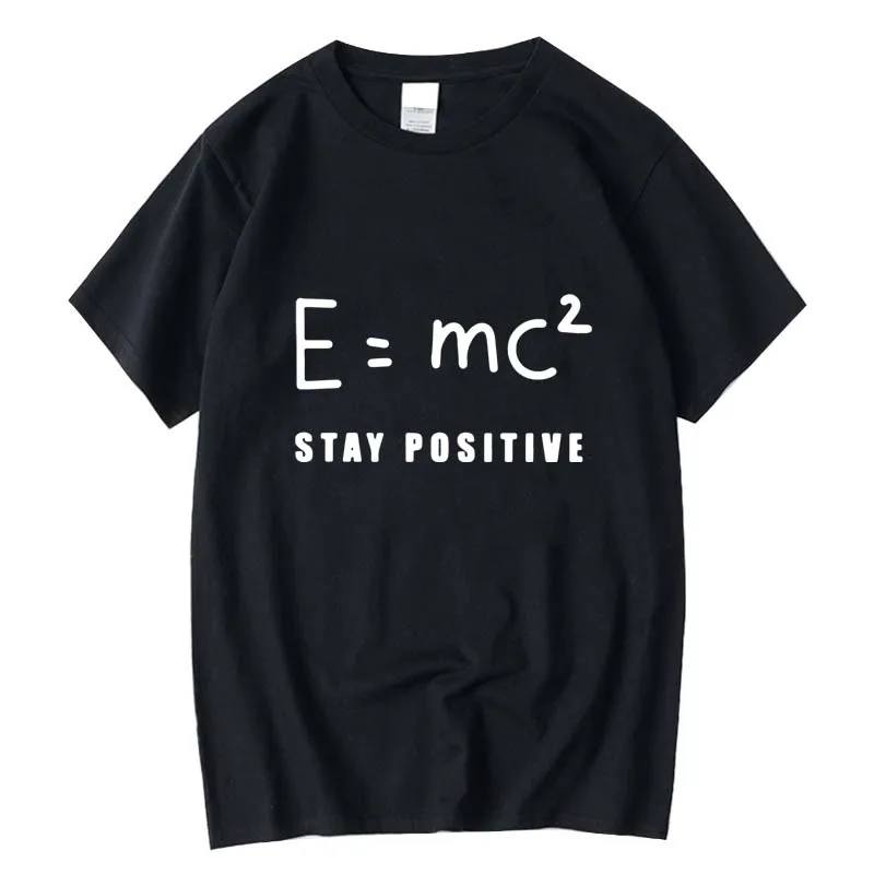 

Men's High Quality T-shirt 100% cotton funny mathematical formula print tops tshirts loose cool men o-neck t-shirt male tees top