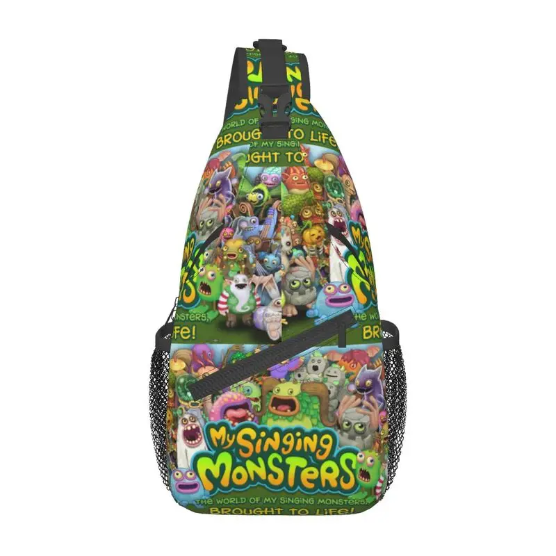 

Personalized My Singing Monsters Sling Bag Men Cool Shoulder Chest Crossbody Backpack Travel Hiking Daypack