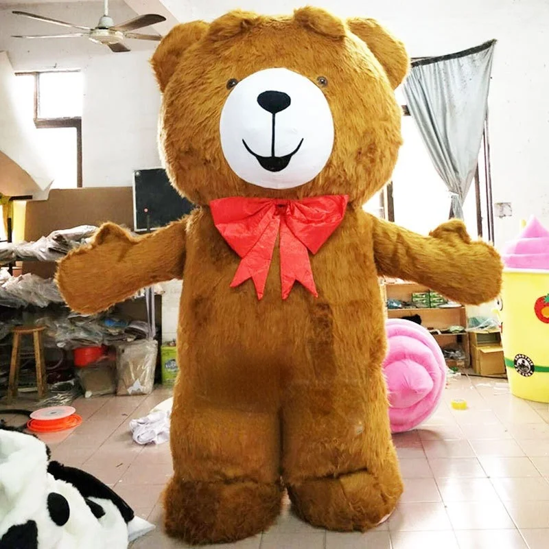 Teddy Bear Inflatable Bear Mascot Costume Cartoon Doll Costume Bear Doll Costume Promotion Performance Interaction