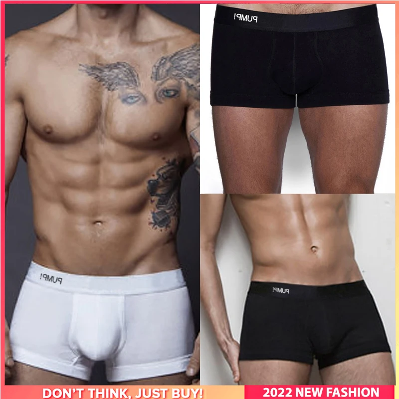 

3Pcs Ins Style Man Underwear Boxer Men's Panties Comfortable Cotton Cuecas Gay Sexy Men Underpants Boxers Shorts Mens