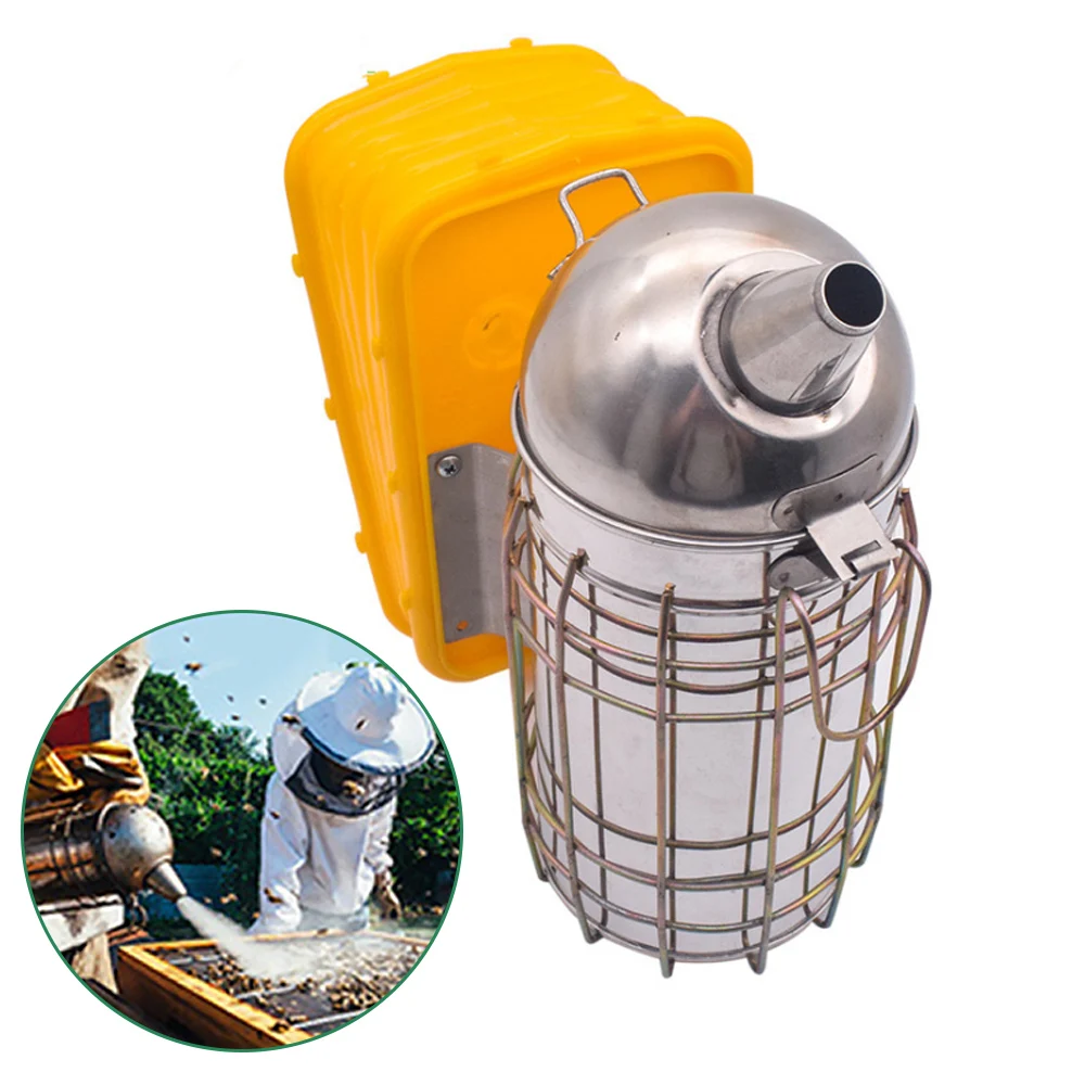 

New Beekeeping Smoker Stainless Steel Bee Smoker Transmitter Kit Hive Smoke Sprayer Beekeeping Supplies Beekeeper Tools