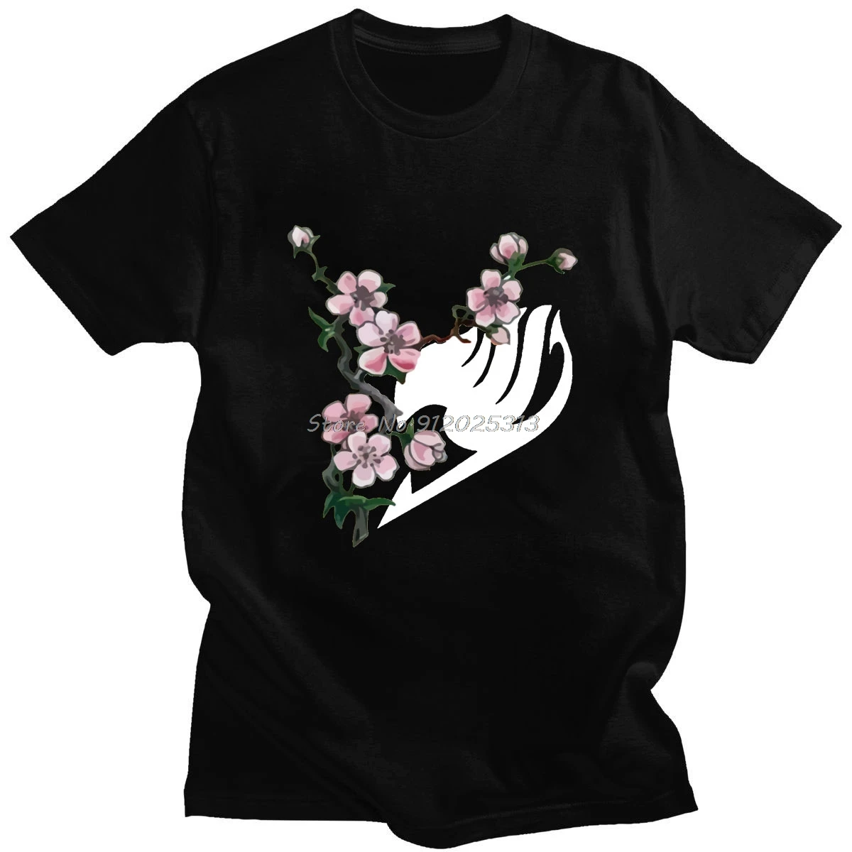 

Unique Fairy Tail Tee Short Sleeve Fashion Anime Printed Tees Harajuku Casual Streetwear Tshirt Hip Hop Vintage Men's Tshirt