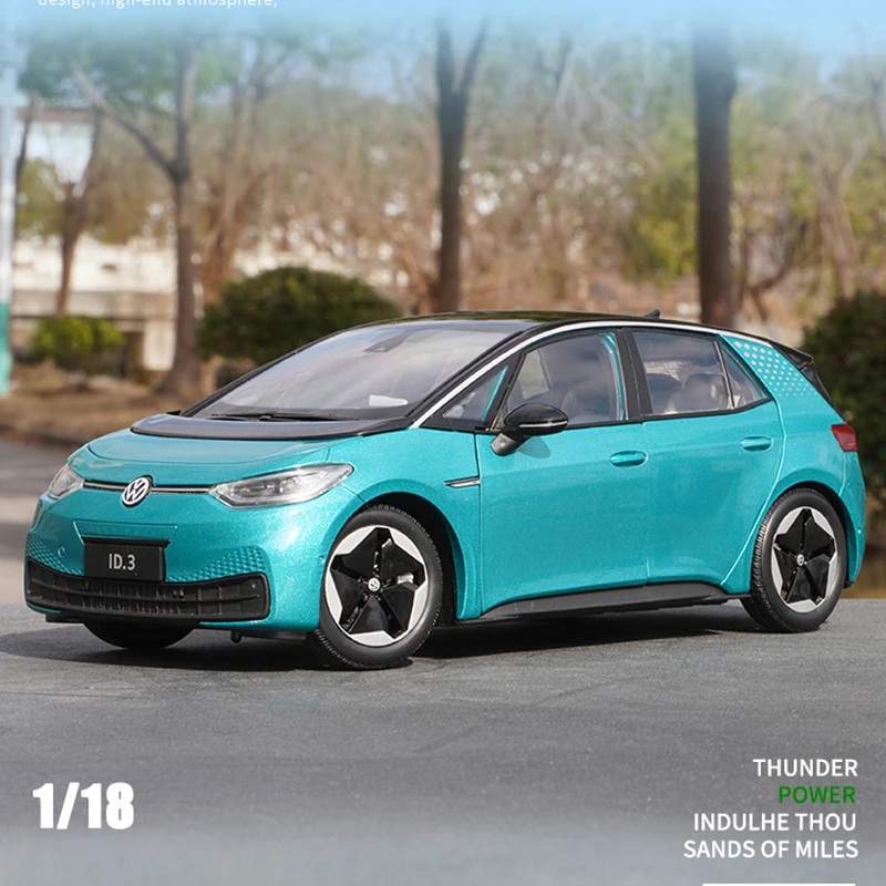 

Масштаб 1:18, модель автомобиля ID.3 SUV ID3 из сплава, литой металлический автомобиль, коллекционная игрушка, орнамент, игрушки для мальчиков