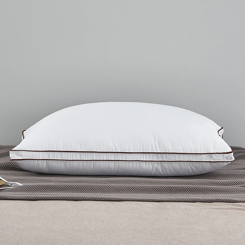 

Подушка из гусиного пуха и перьев, цельные подушки для шеи для сна, домашняя подушка для кровати, для живота или бокового сна, разные размеры