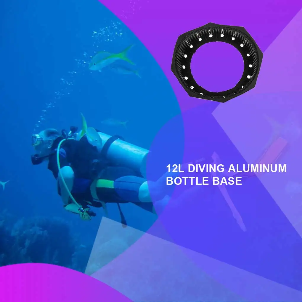 

Черный прочный держатель для кислородной бутылки, для водных видов спорта, оборудование для подводного плавания