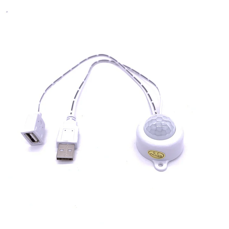 

DC 5-24V/5A With USB Plug Human Body Infrared PIR Motion Sensor Switch For LED Strip Night Lights Drop ship