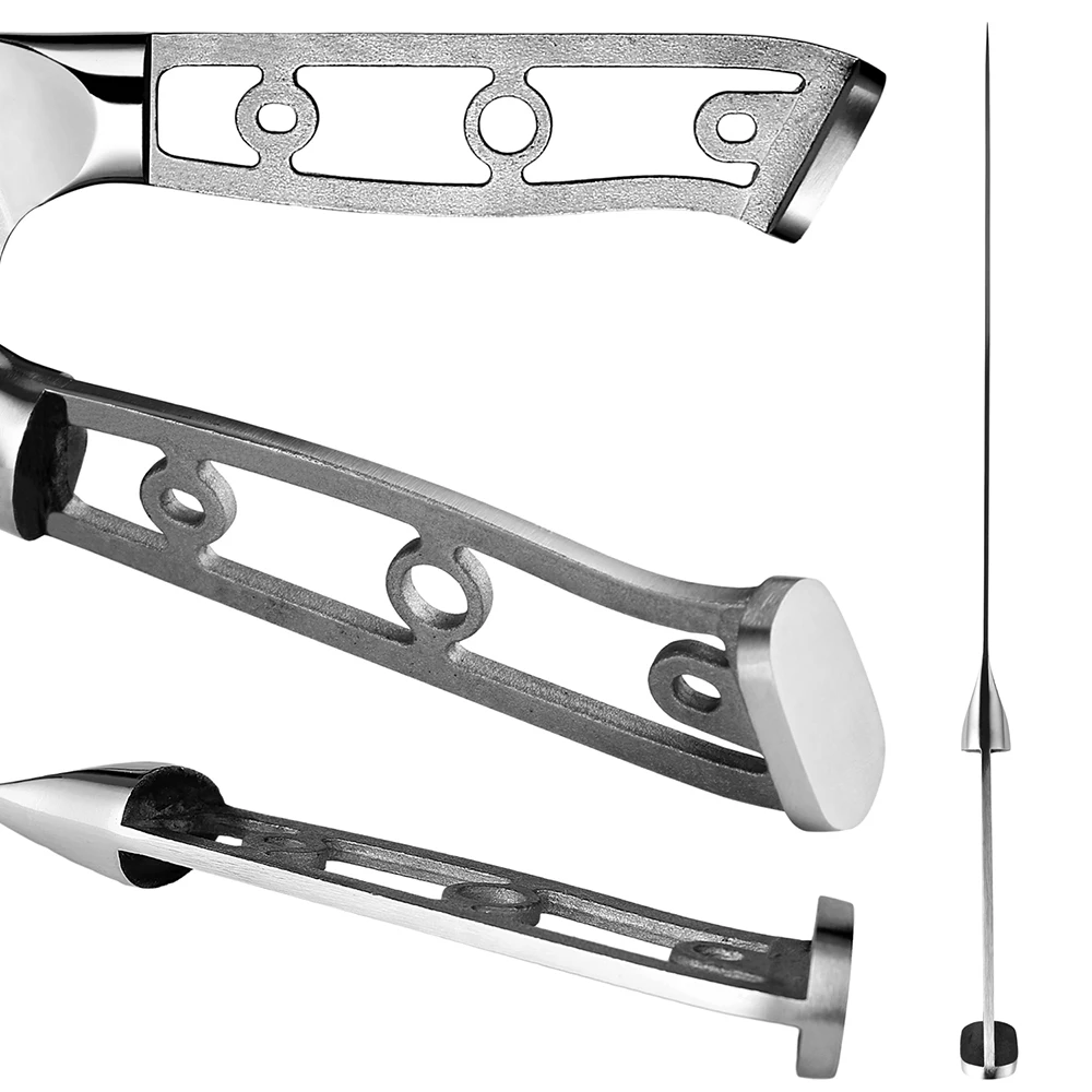 Нож из дамасской стали пустое лезвие 67-слойный стальной кухонный нож
