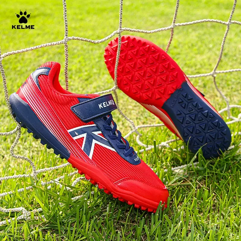 KELME Professional Kid's Soccer Shoes TF Crushed Spike Trainers Breathable Non-slip Children Sports Shoes Football Boots 6893171