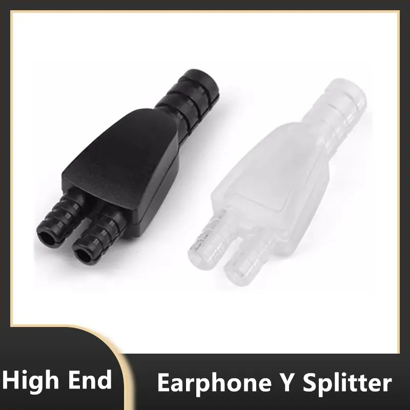 

3.8mm To 2.2mm Earphone Y Splitter Strong ABS Plastic Pipe Headphone Plug Accessories Jack Audio Adapter DIY Headset Cable