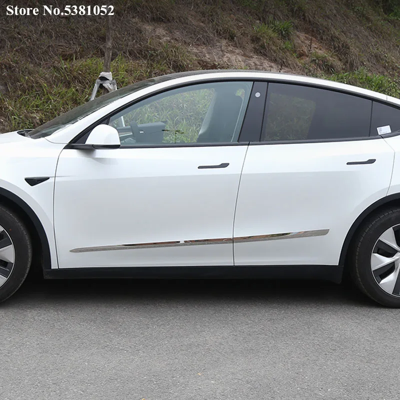 Аксессуары для Tesla Model Y 2022 2021 наклейки модификации автомобиля защитная полоса