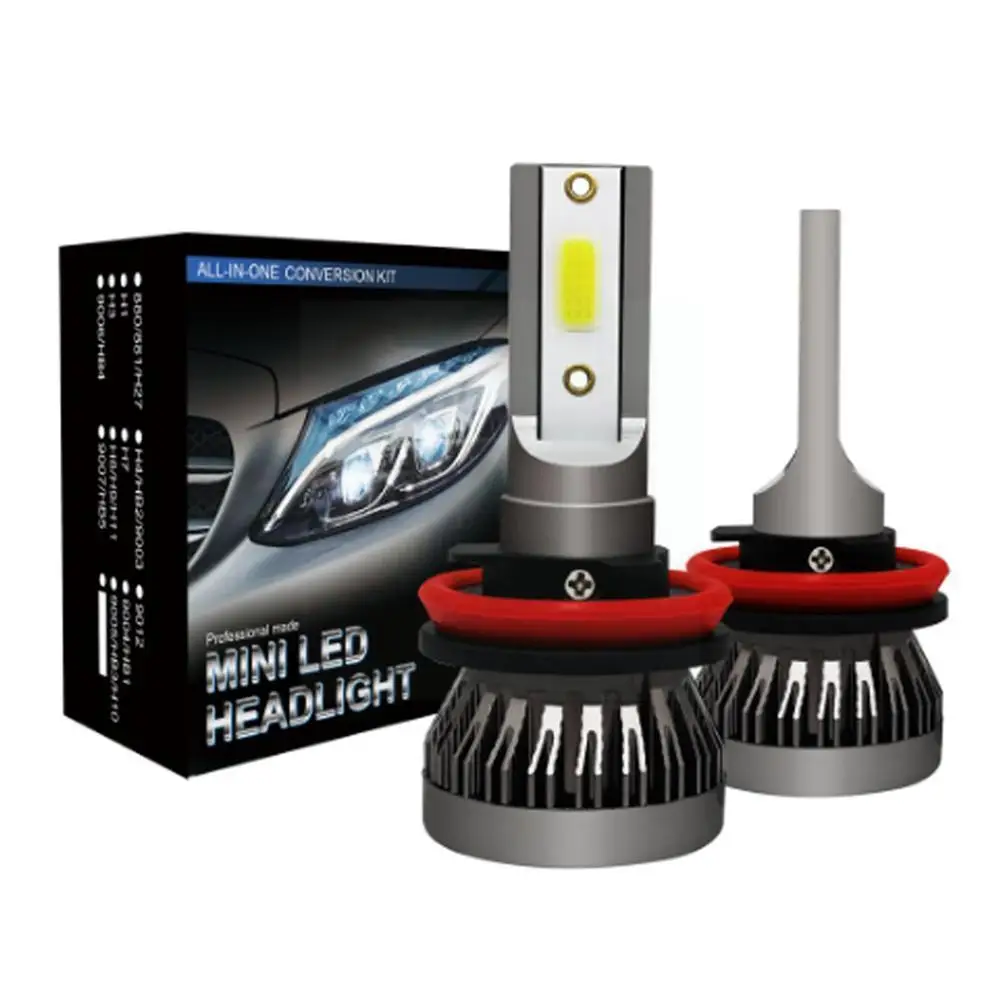 

LED 12000LM/PAIR Mini Car Headlight Bulbs H1 LED H7 H9 Headlamps Lamps Kit 9005 HB3 9006 Auto H8 LED H11 HB4 G7I4