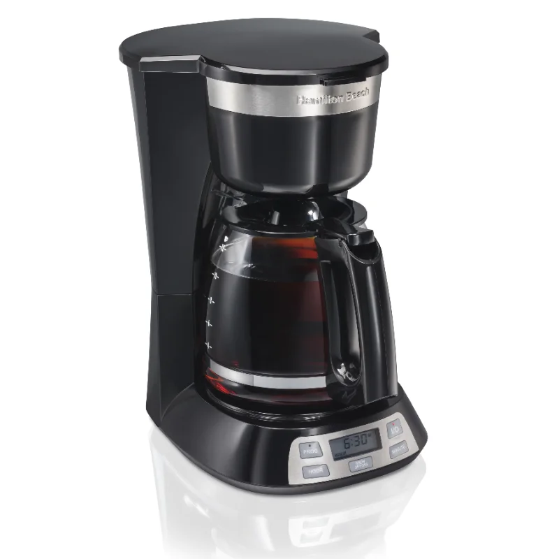 Programmable Coffee Maker, 12 Cups, Stainless Steel Accents, 49632