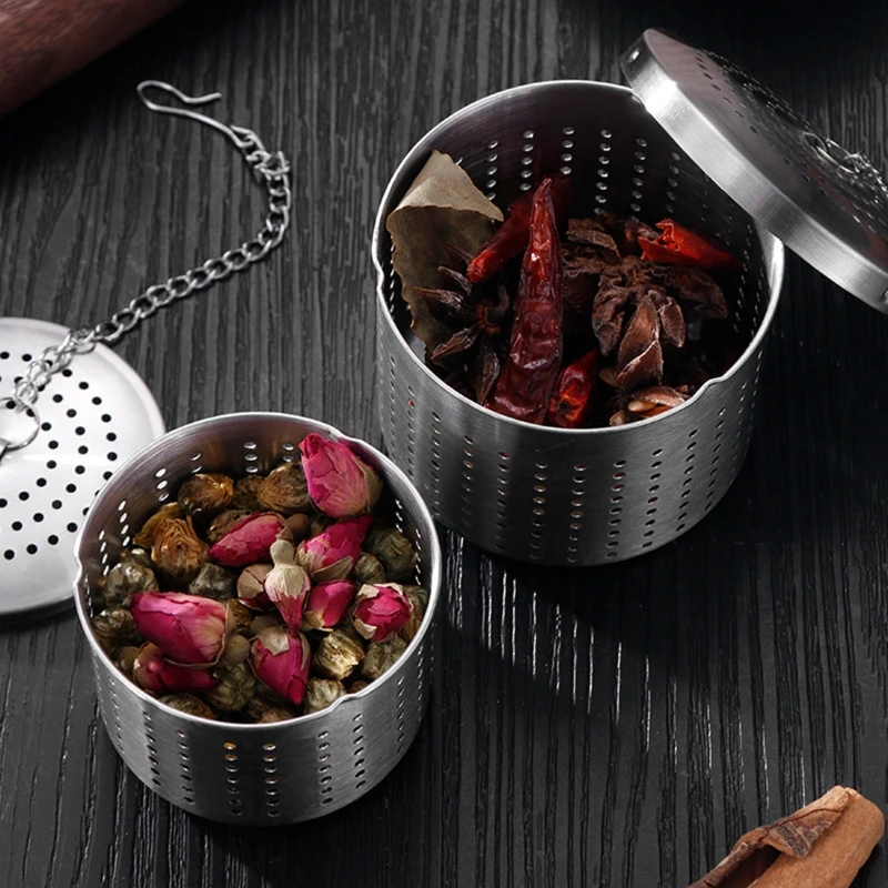 

Twist Lock Ball Soup Creative Tea Filter Seasoning Bucket for Brine, Soup