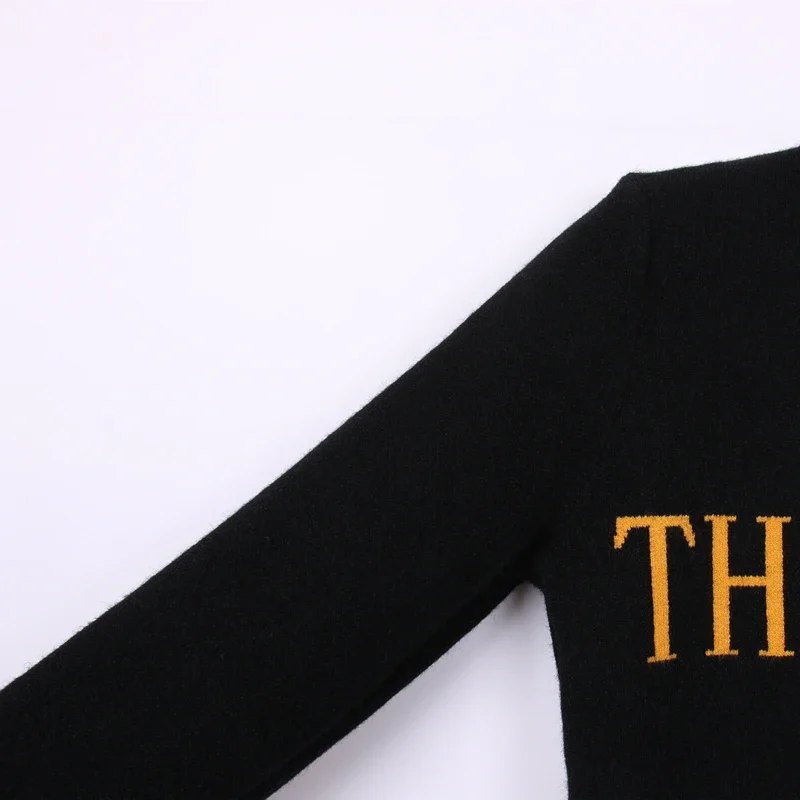 Женский свитер с надписью Черная пятница Y2k осенне-зимние пуловеры Свободный