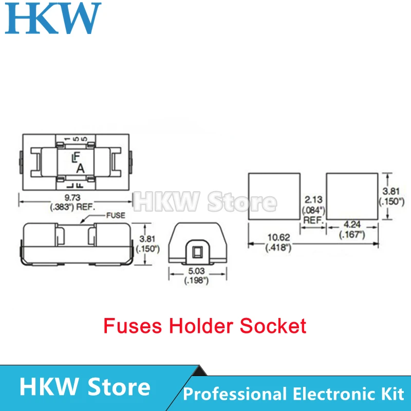 1808 125V 0451 SMD Fast blow Fuse 0.5A 0.75A 1A 2A 3A 4A 5A 6.3A 8A 10A 12A 15A 500MA 0451 Ultra-rapid Fuse 0451010.MRL images - 6