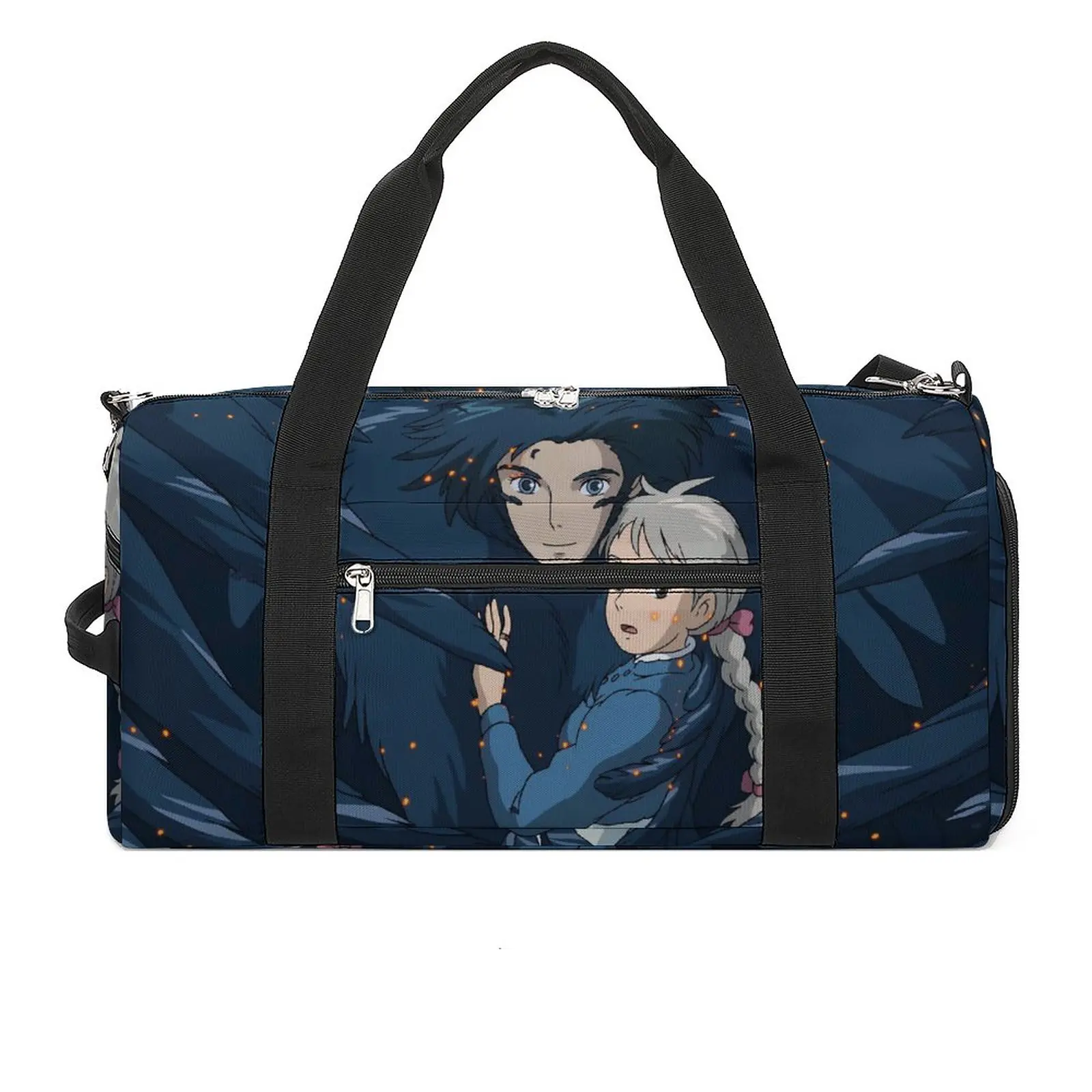 

Howls Moving Castle Sports Bags Howl and Sophie Travel Training Gym Bag Gym Accessories Handbags Design Waterproof Fitness Bag