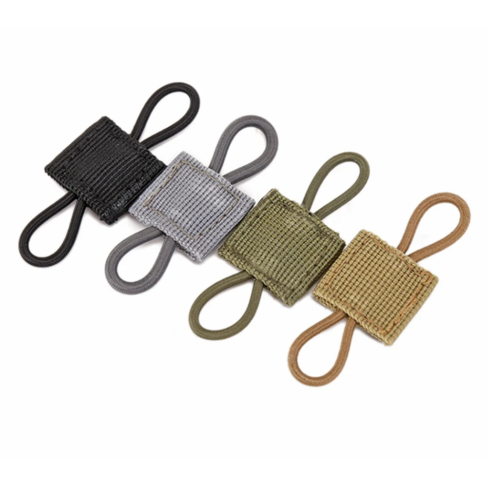 

10pcs Tactical MOLLE Elastic Ribbon Buckle Tactical Gear Holder Clip PTT Antenna Binding Buckle for Tactical Vests Backpacks Bag