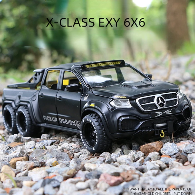1/28 пикап-монстр Benc EXY X-Class модель из сплава литой под давлением игрушечный