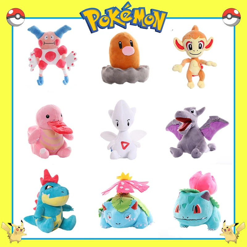 

Игрушка плюшевая TAKARA TOMY, Покемон, чимчар, мрмим, дигетт, Mewtwo, мягкая игрушка, аниме мультяшная подушка, кукла, рождественский подарок на день ...