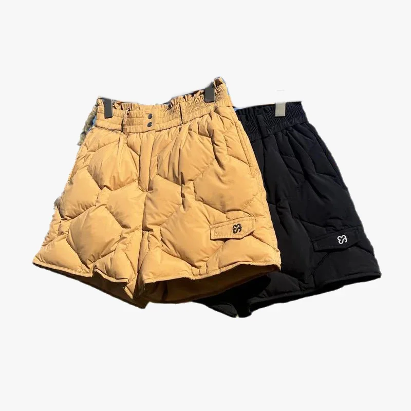 

Женские осенне-зимние модные шорты Golf с высокой талией и гусиным пухом, уличные спортивные теннисные теплые пуховые брюки, юбка