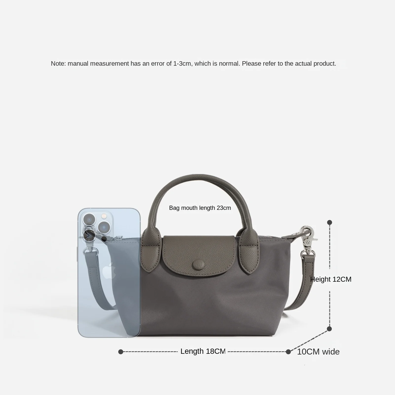 Waterproof Fabric Hobos bags for women Genuine leather Crossbody Bag  Lightweight Nylon handbags for women Daily Use