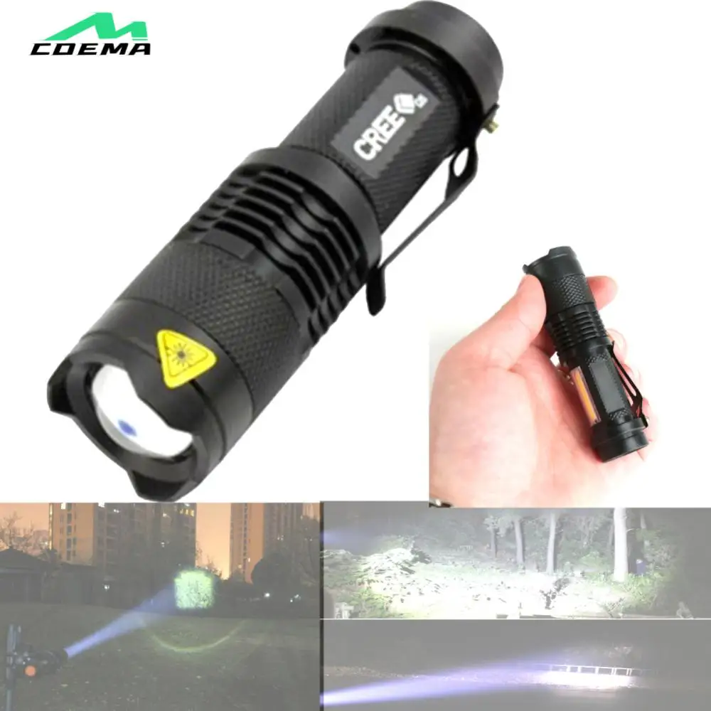 

1200 Lm Mini USB Torch Waterproof LED Flashlight Rechargeable Zoom Fishing Lantern Powerful Tactical Flash Light Camping Lamp