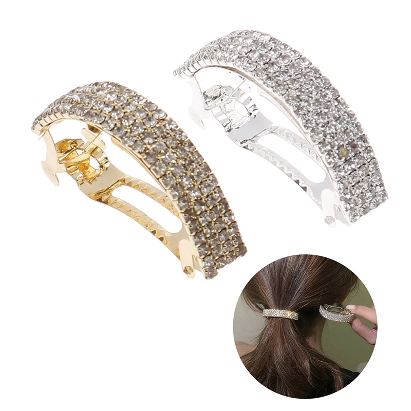 

Модные металлические стразы для девушек, заколки для волос для женщин, заколка для конского хвоста, Женские аксессуары для волос, Шпилька дл...