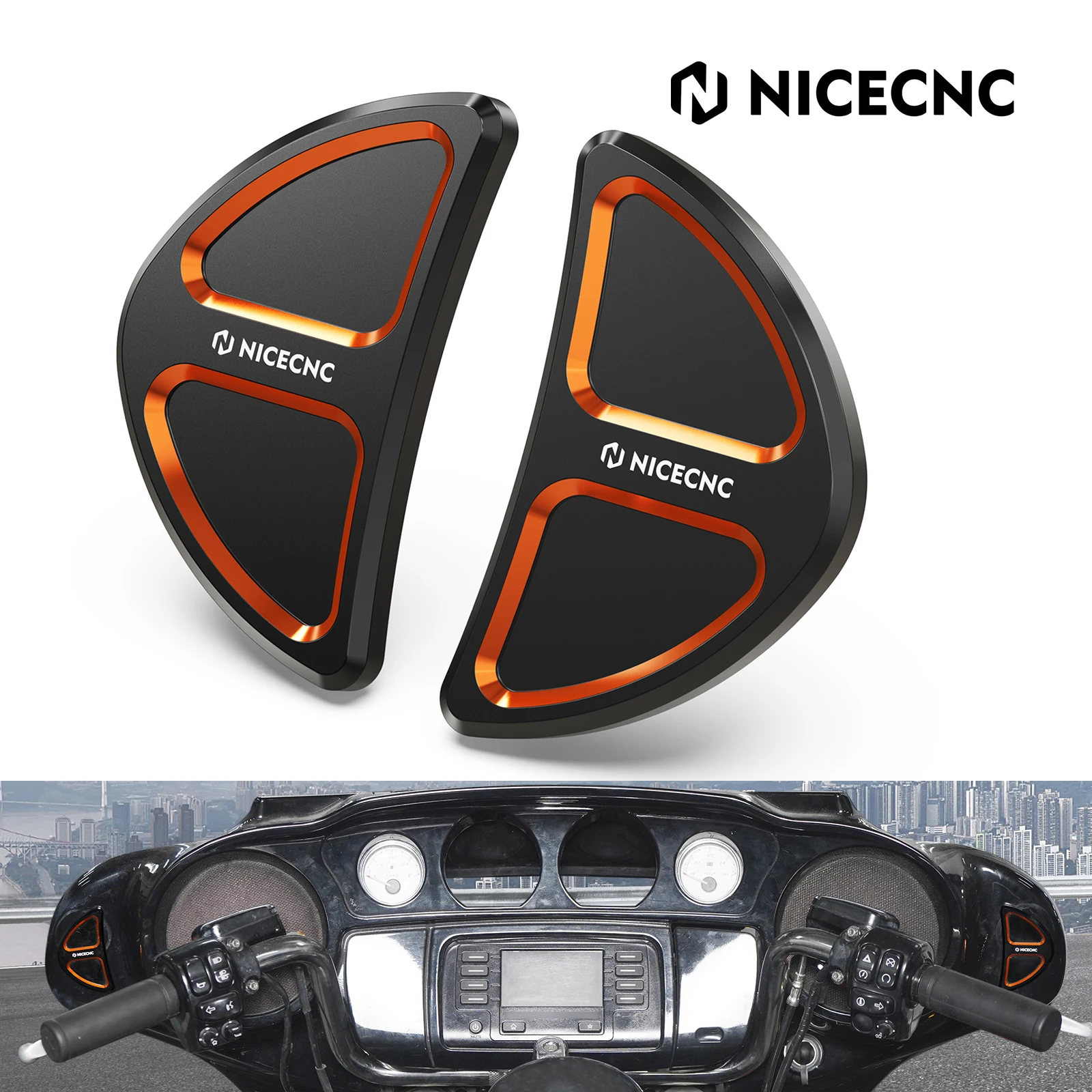 

Крышка зеркала с отверстием для обтекателя мотоцикла для Harley Street Glide/Special 2014-2023 Street Glide ST 22-23 CVO Street Glide 15-22