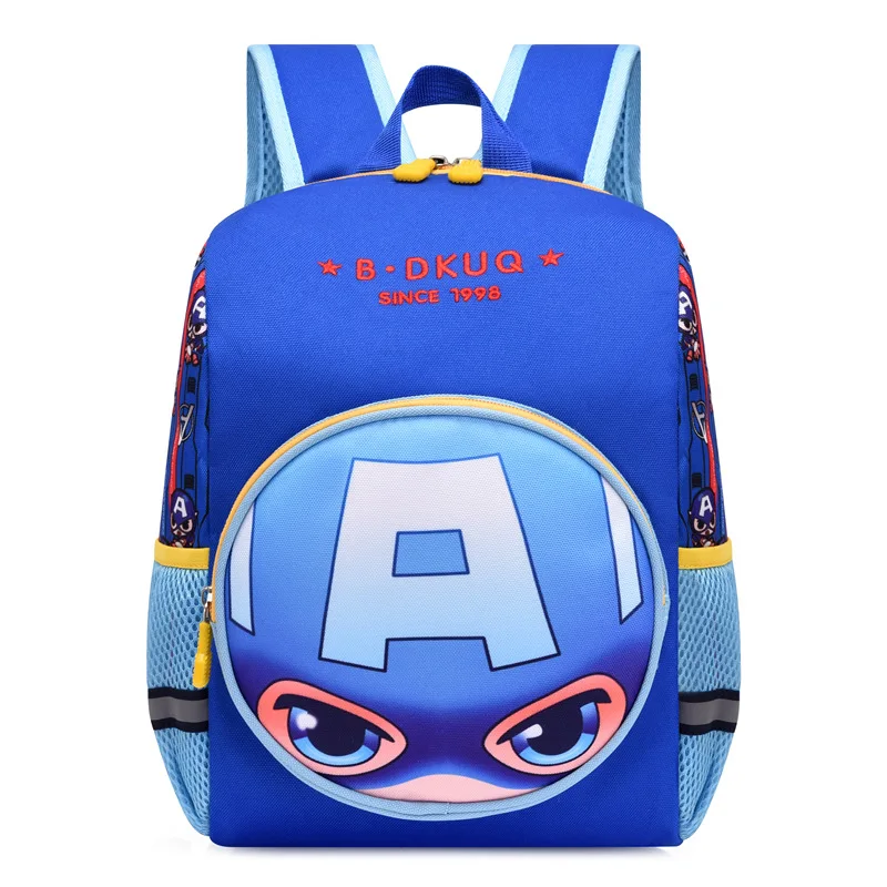 New Disney Marvel Frozen 2 School Backpack for Boy Girl Spiderman Donald Duck Cute Kindergarten Student School Bag Kids Backpack