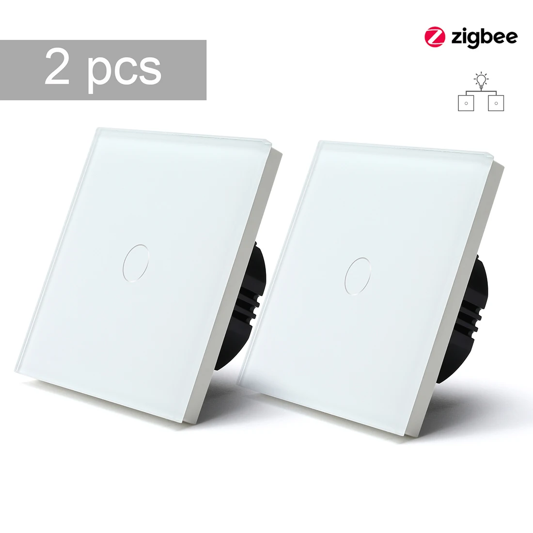 BSEED Умный выключатель света Zigbee 1 Gang 2 Way 2 шт.