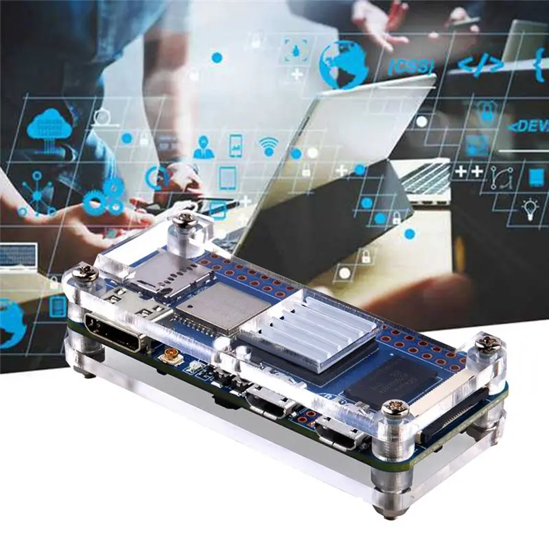 Фото 202626 Для Banana Pi BPI-M2 Zero Allwinner H3 4-ядерный процессор 512 МБ DDR3 ОЗУ Плата для разработки ПК с открытым исходным кодом + акриловый корпус + комплект радиаторов №2