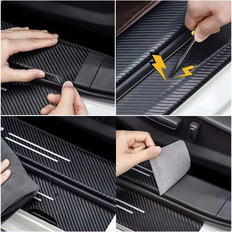 Защитные наклейки на пороги автомобиля наклейка порог для Nissan X-trail XTRAIL X Trail T33 T32 T31