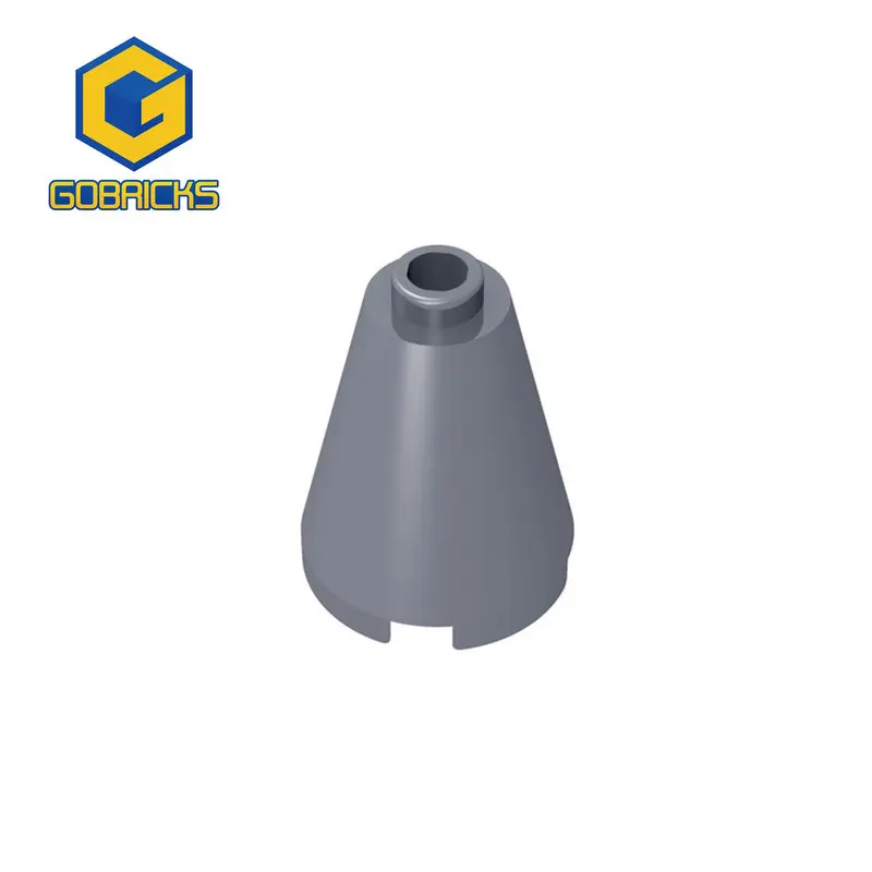 Gobrick, 10 шт., запчасти MOC 3942c 14918, конус 2x2x2 с открытым штифтом, Совместимые Кирпичи, сборные строительные блоки, конструктор из конструктора, игрушка-мозговик