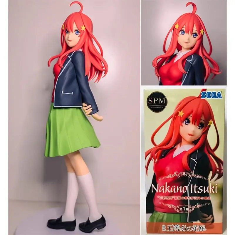 

Original Genuine SEGA Gotoubun No Hanayome 22cm Nakano Itsuki PVC Action Figure Collection Model Toy Drop shipping Kids Gifts