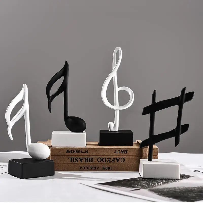 

Modern nordic style Music room piano stand handicraft musical note decoration bookcase living room decoration accessories gift