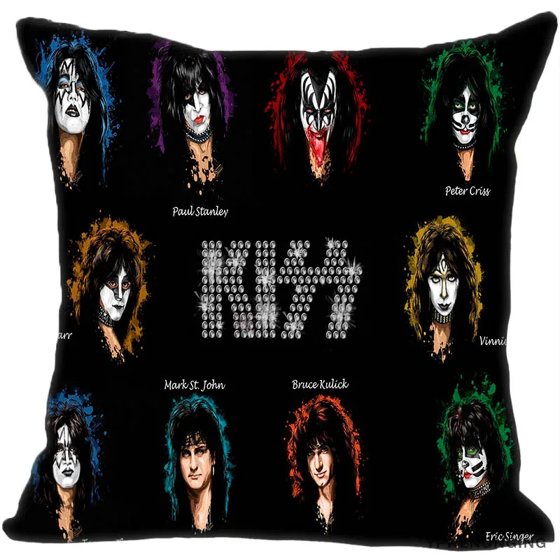 

Чехол для подушки на заказ, чехол для подушки в стиле Поцелуй Рок-Группы, монстр, чехол для отеля, автомобильного сиденья, домашний декор, чех...