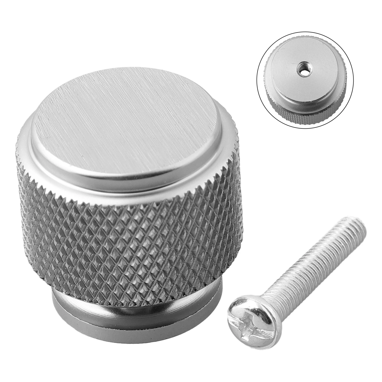 

Knurled Kitchen Cupboard Cylinder Knob Handle Aluminium Door Knob Single Hole Cabinets Drawers Furniture DIY Door Hardware