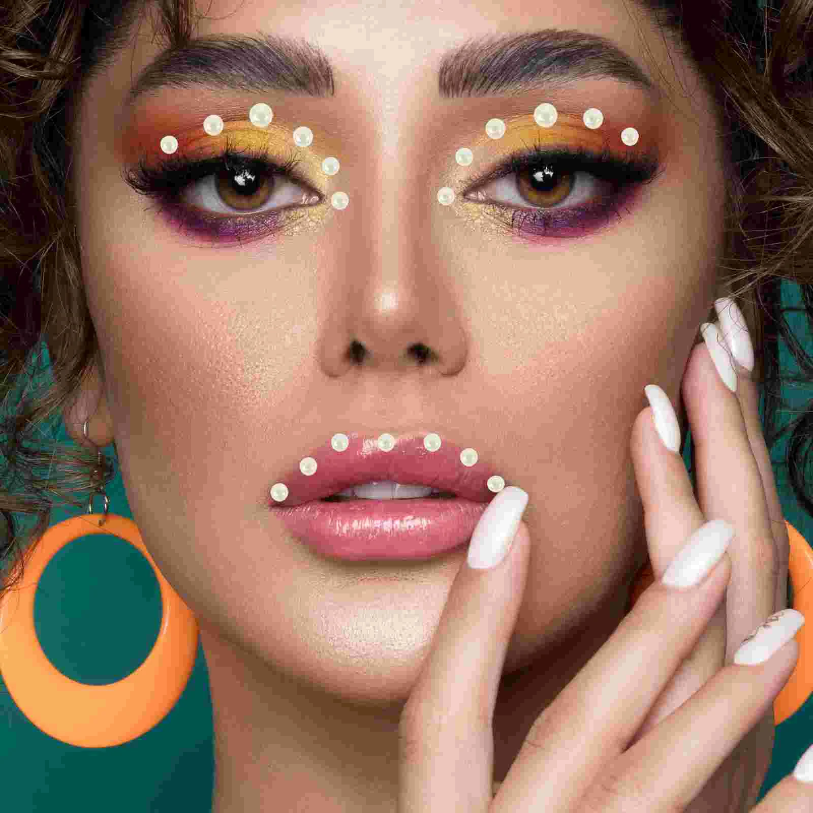 4 листа DIY жемчужные наклейки украшения для скрапбукинга ногтей лица Скрапбукинг