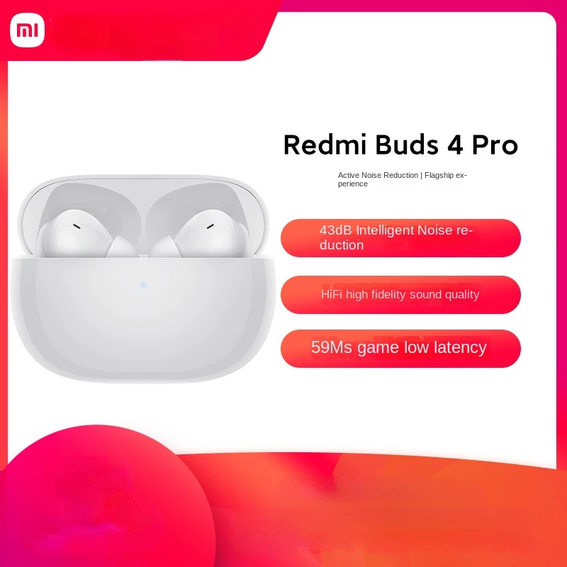 

Беспроводная Bluetooth-гарнитура Redmi buds4 Pro с шумоподавлением