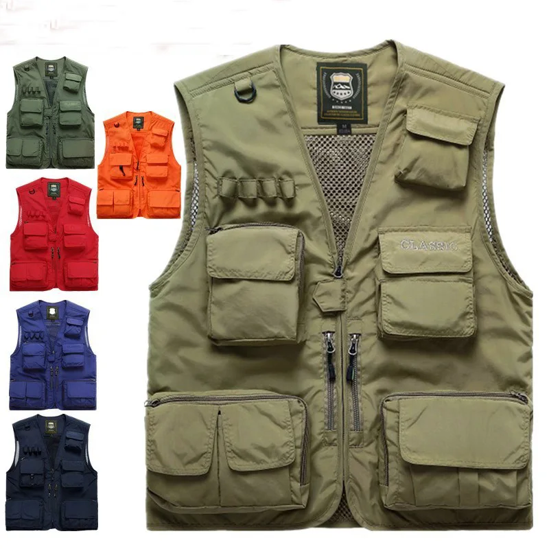 

2022 Men Solid Casual Vest Jackets Hot Fashion Brand Outdoor Warm Windproof Coats High Quality v neck Jackets For Male