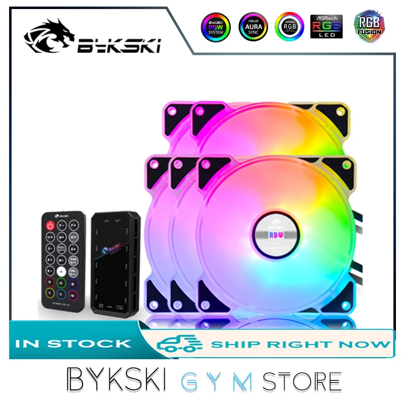 

Компьютерный кулер Bykski, 120 мм, 3 контакта, с светильник ллером 5 В