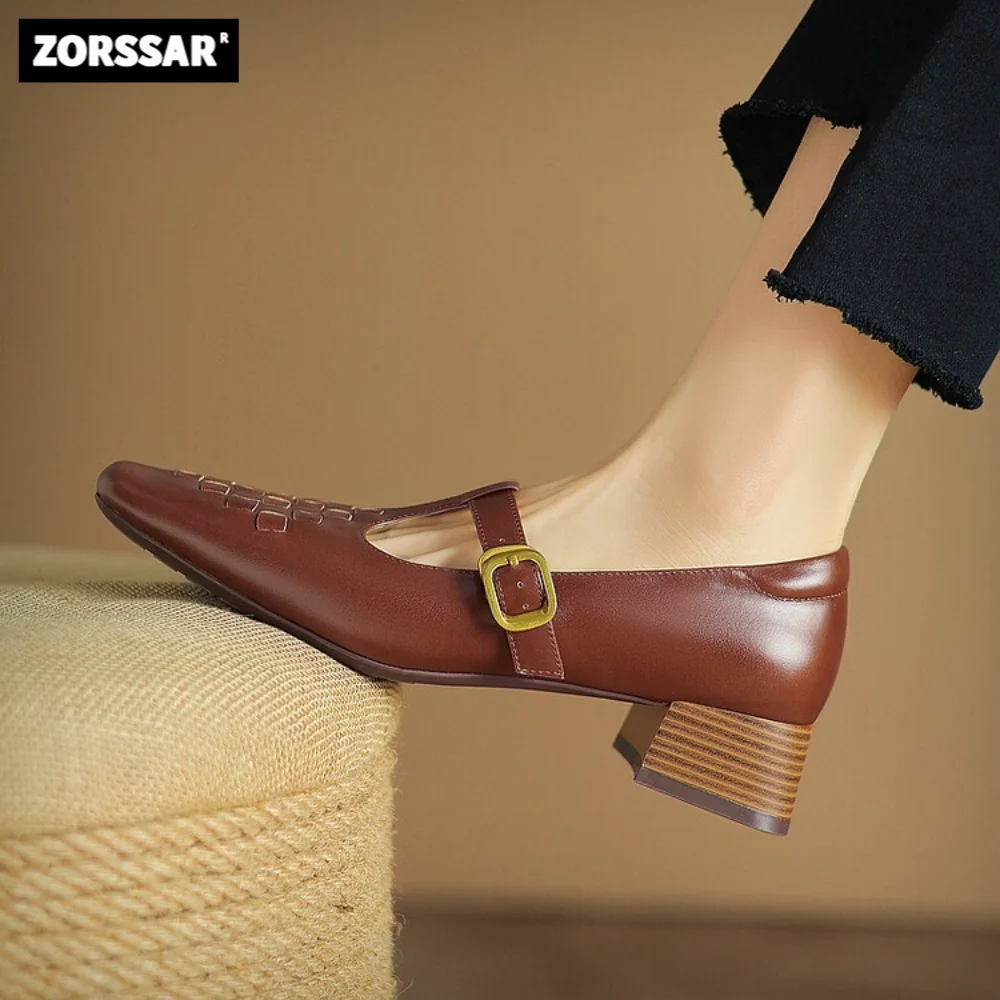 

2023 New Women Flat Pointed Toe Mary Janes Shoes Soft Soled Shallow Comfort Flats Driving Shoes Lady Single Shoes Size 34-42