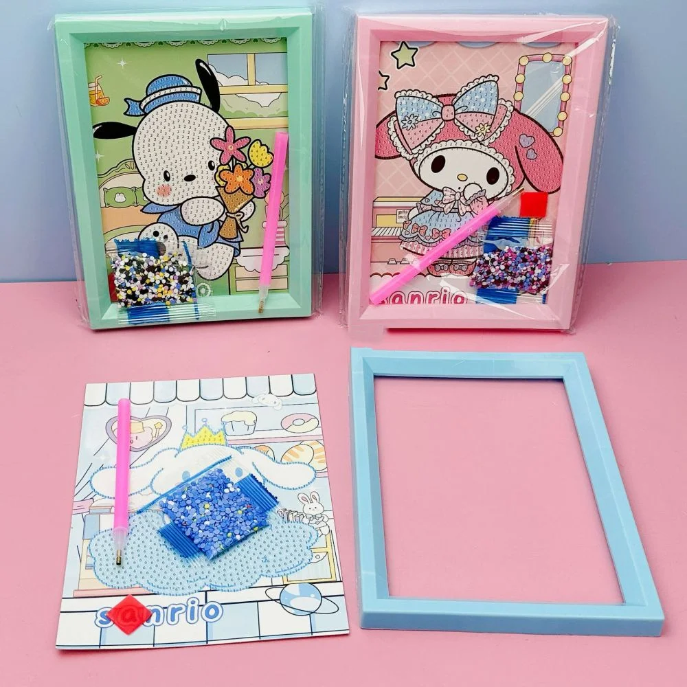 Рамка для макарон алмазная живопись Sanrio мультяшный рисунок сделай сам ручной