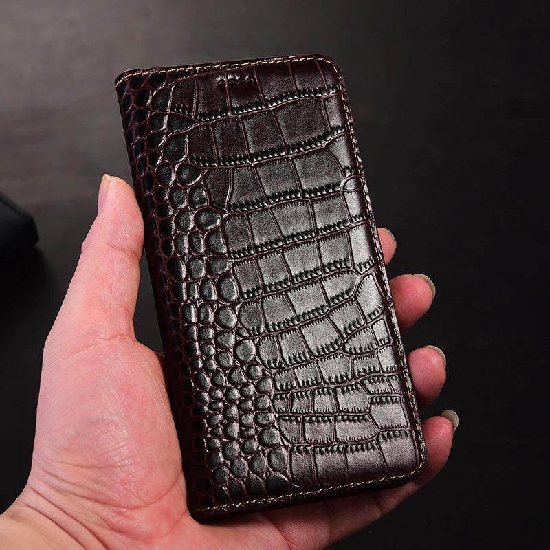 Чехол-книжка из натуральной кожи для Asus Zenfone 5 5S 6 7 8 9 10 11 ZS620KL ZE620KL ZS630KL