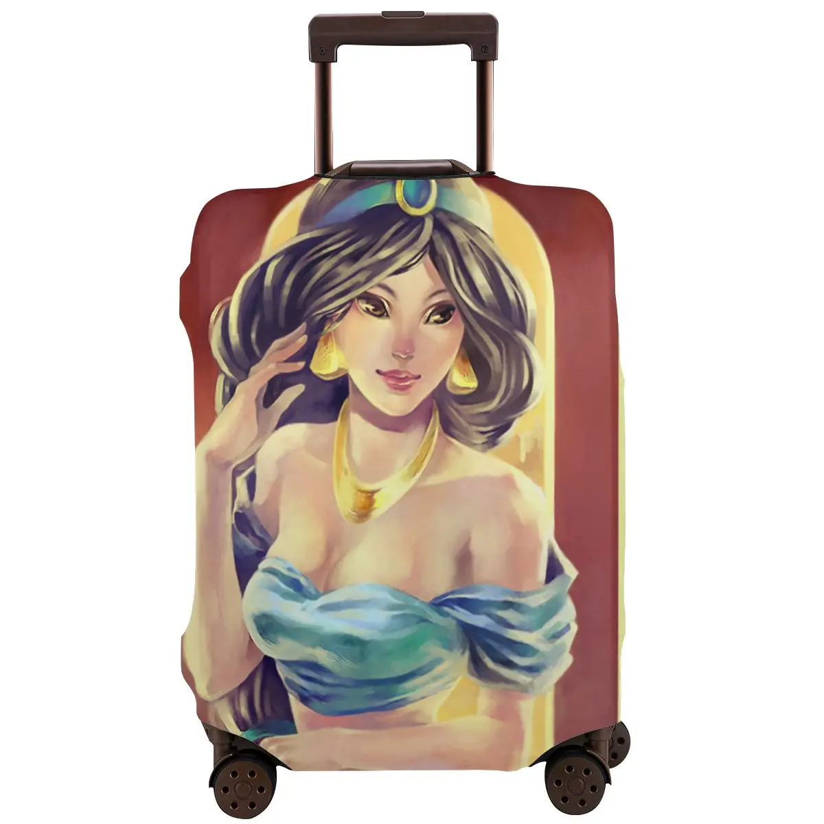 

Дорожный моющийся чехол Aladdin Princess для багажа, защитный чехол для багажа, утолщенный пылезащитный чехол для багажа из полиэстера