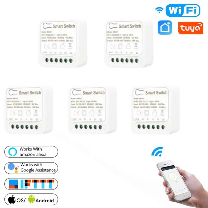 

Модуль смарт-выключателя 16 А с поддержкой Wi-Fi и таймером